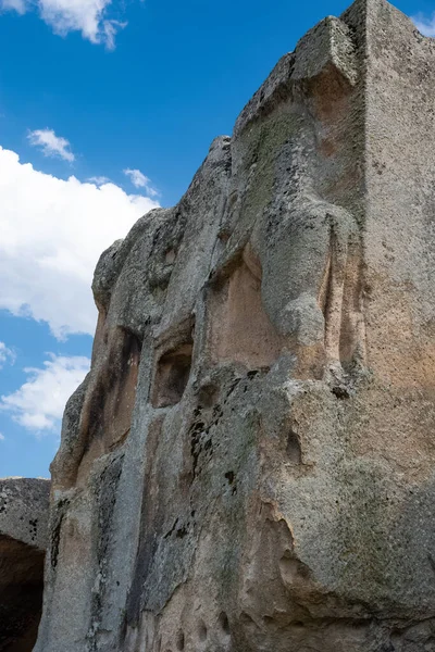 Julho 2021 Afyonkarahisar Turquia Áreas Históricas Turísticas Túmulos Rocha Fotos — Fotografia de Stock