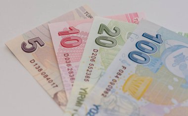 15 Ağustos 2021 İzmir, Türkiye. Türk Lirasının fotoğrafları. Fotoğraf haber amaçlıdır.