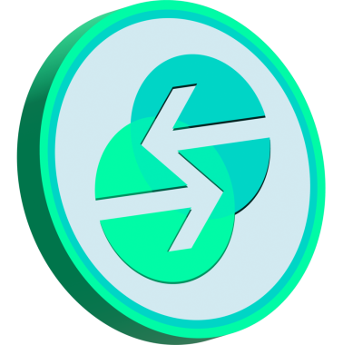 Soyut arkaplanda unizen-zcx kripto para birimi logoları. 3d illüstrasyon.