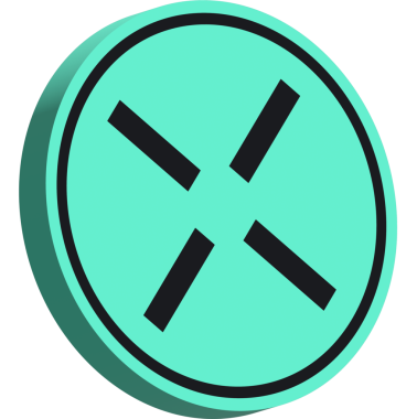 Soyut bir arkaplanda protokol-acx kripto para birimi logosunun çizimleri. 3B sunumlar.