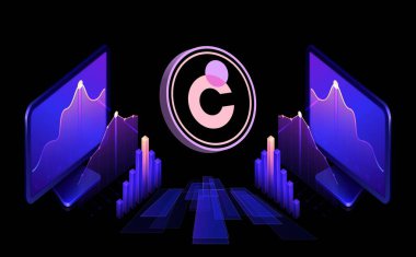 Dijital arkaplanda kromi-chr şifreleme resimleri. 3d illüstrasyon.