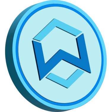 Soyut arka planda wanchain-wan kripto para biriminin görüntüleri. 3d illüstrasyon.