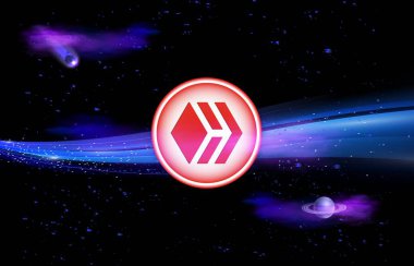 Dijital arkaplanda kripto para birimi görüntülerini göster. 3d illüstrasyon.