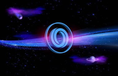 Dijital arkaplanda vaha gülü kripto para birimi resimleri. 3d illüstrasyon.