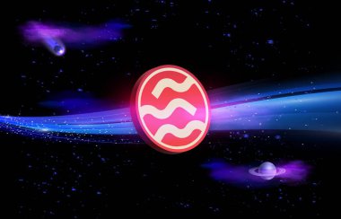 Dijital arkaplanda sei şifreli para birimi logoları var. 3d illüstrasyon.