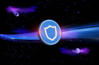 Dijital arkaplandaki güven cüzdanı şifreli para birimi logoları görüntüleri. 3d illüstrasyon.