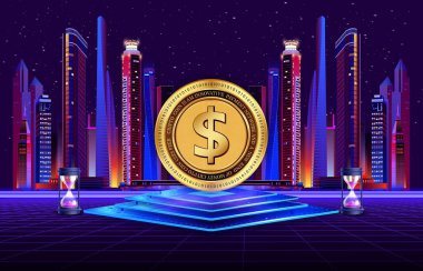 Para birimlerinin logoları. Dolar para birimi logosu. 3d illüstrasyon.