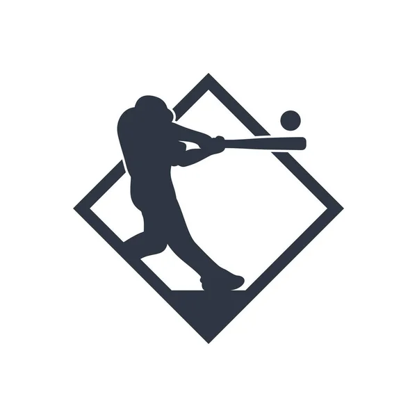 野球エンブレムデザインベクトル 野球ロゴデザインテンプレート シンボルアイコン イラスト — ストックベクタ