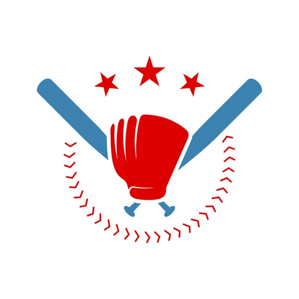 Baseball Emblem Design Vektor Baseball Logo Design Vorlage Symbol Symbol — Stockvektor
