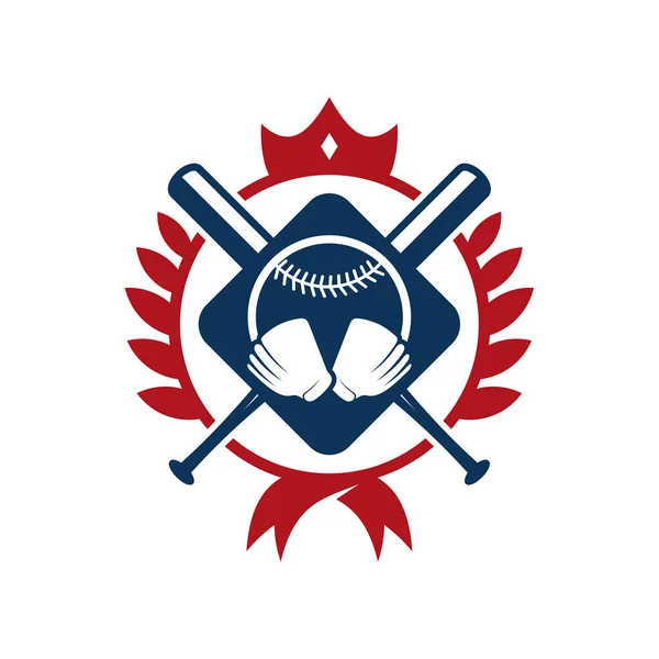 Baseball Emblem Design Vektor Baseball Logo Design Vorlage Symbol Symbol — Stockvektor