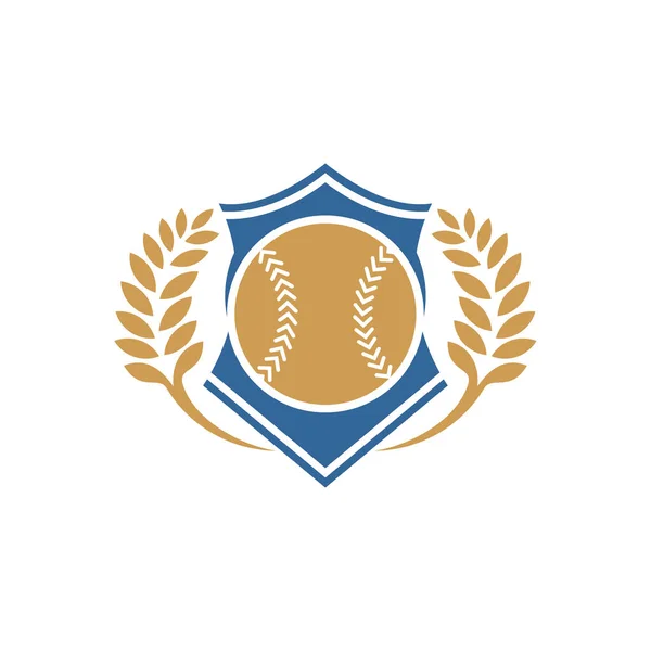 Wektor Projektowania Godło Baseball Szablon Projektu Logo Baseball Ikona Symbolu — Wektor stockowy