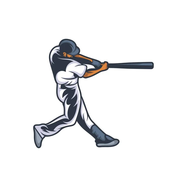 Beyzbol Amblem Tasarım Vektörü Beyzbol Logosu Dizayn Şablonu Sembol Simgesi — Stok Vektör