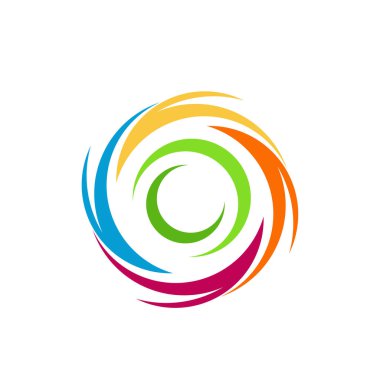 Tornado logo vektör şablonu, Yaratıcı Tornado logo tasarım konseptleri, İllüstrasyon, Simge simgesi