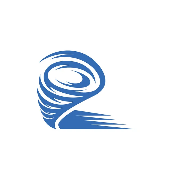 Tornado Logo Vektor Mall Creative Tornado Logo Design Koncept Illustration — Stock vektor
