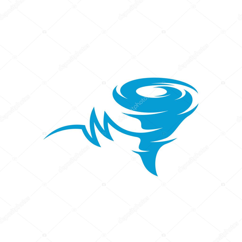 Pulse with Tornado logo vector template, Creative Twister logo design concepts, icon symbol