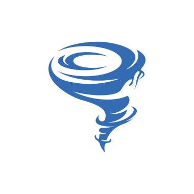 Dikkat Tornado logo vektör şablonu, Yaratıcı Twister logo tasarım konseptleri, simge sembolleri, illüstrasyon
