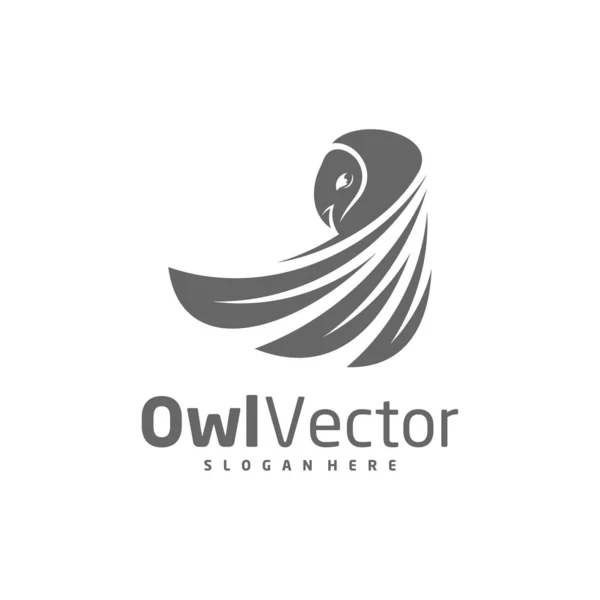 Owl Vector Template Creative Owl 디자인 — 스톡 벡터