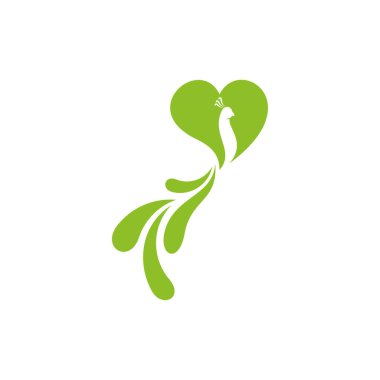 Tavuskuşu logo vektör şablonu, Yaratıcı Tavuskuşu logo tasarımı konseptleri, illüstrasyon