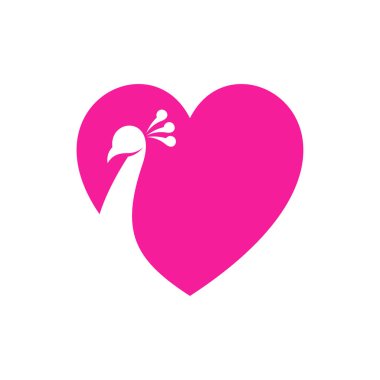 Tavuskuşu logo vektör şablonu, Yaratıcı Tavuskuşu logo tasarımı konseptleri, illüstrasyon