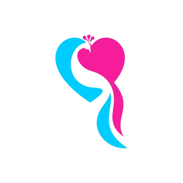 Векторний Шаблон Логотипу Peacock Концепції Дизайну Логотипу Creative Peacock Ілюстрація — стоковий вектор