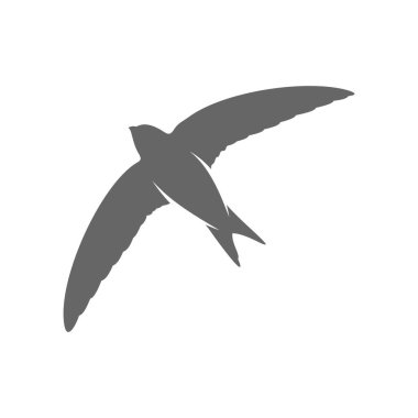 Swallow logo vektör şablonu, yaratıcı kırlangıç logosu tasarım konseptleri, simge sembolü, illüstrasyon