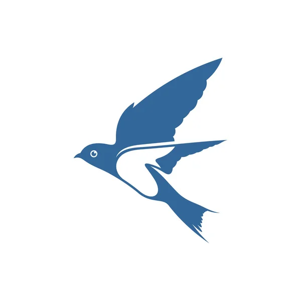 Swallow Logo Vektör Şablonu Yaratıcı Kırlangıç Logosu Tasarım Konseptleri Simge — Stok Vektör