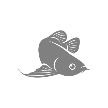 Arowana balık logo şablonu, Yaratıcı Arowana balık logosu tasarım konseptleri, simge sembolü, illüstrasyon