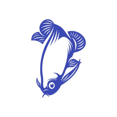 Arowana balık logo şablonu, Yaratıcı Arowana balık logosu tasarım konseptleri, simge sembolü, illüstrasyon