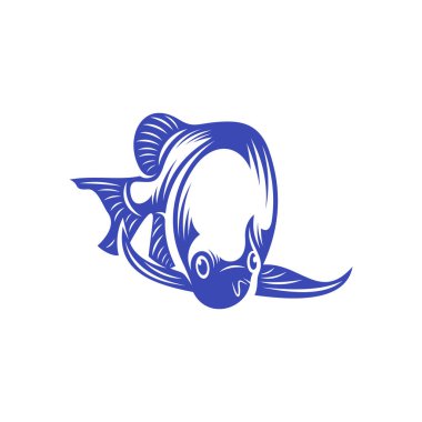Arowana balık logo şablonu, Yaratıcı Arowana balık logosu tasarım konseptleri, simge sembolü, illüstrasyon