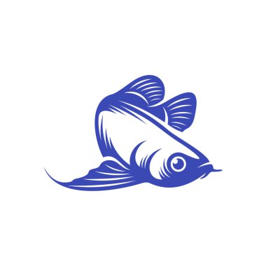 Arowana balık logo şablonu, Yaratıcı Arowana balık logosu tasarım konseptleri, simge sembolü, illüstrasyon