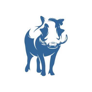 Yaban domuzu logo şablonu, Yaratıcı Yaban domuzu logo tasarımı konseptleri, simge sembolleri, illüstrasyon