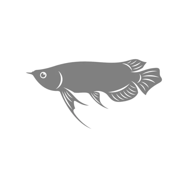 Arowana Рыба Векторный Шаблон Логотипа Creative Arowana Рыба Дизайн Логотипа — стоковый вектор