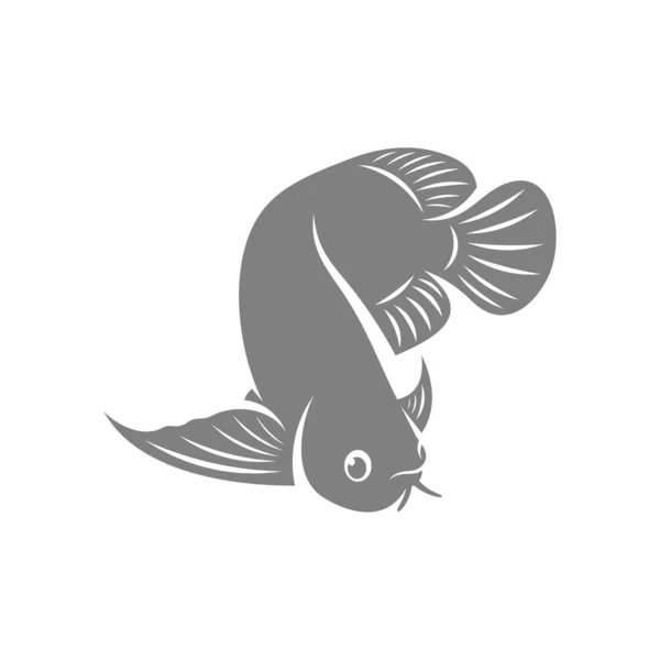 Arowana Fish Logo Vector Template Creative Arowana Fish Logo Design — Vettoriale Stock