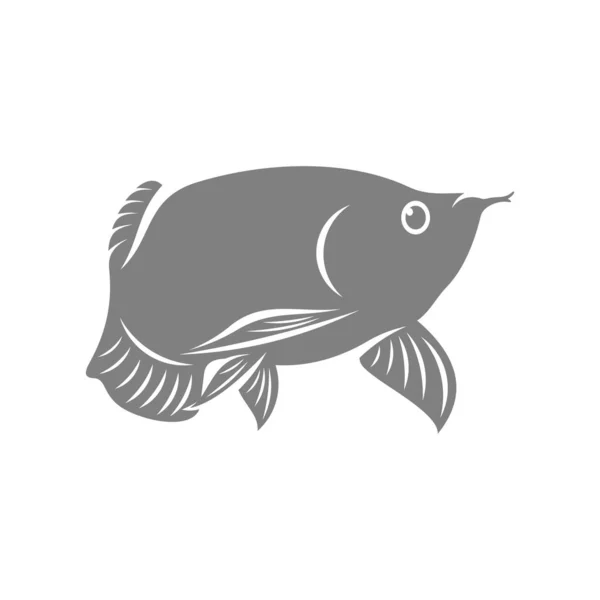 Arowana Fisch Logo Vektorschablone Kreative Arowana Fisch Logo Design Konzepte — Stockvektor