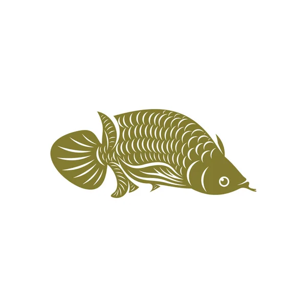 Arowana Vis Logo Vector Template Creatieve Arowana Vis Logo Ontwerp — Stockvector