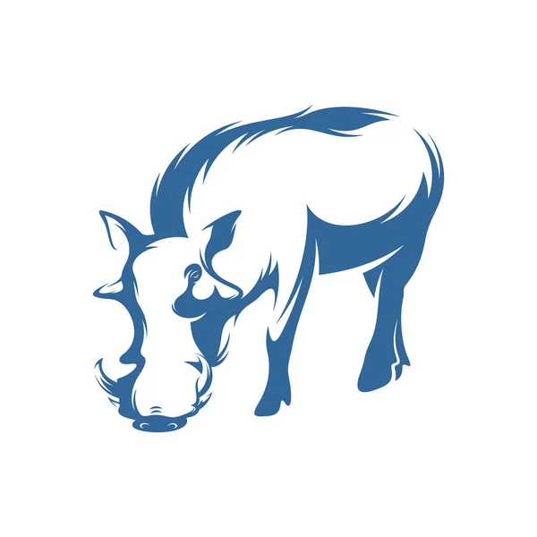 Yaban Domuzu Logo Şablonu Yaratıcı Yaban Domuzu Logo Tasarımı Konseptleri — Stok Vektör