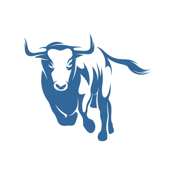 Plantilla Vector Logotipo Bull Conceptos Diseño Logotipo Creative Bull Símbolo — Archivo Imágenes Vectoriales