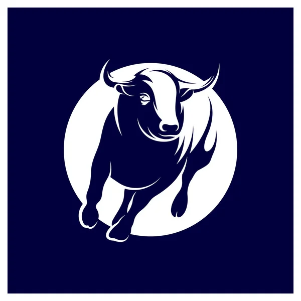 Plantilla Vector Logotipo Bull Conceptos Diseño Logotipo Creative Bull Símbolo — Archivo Imágenes Vectoriales