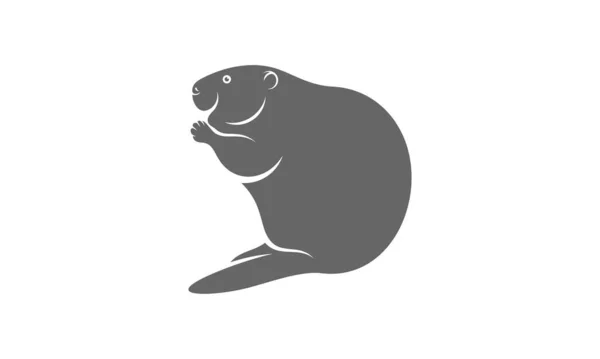 Beaver Logo Vektor Creative Beaver Logo Design Koncepce Šablony Symbol — Stockový vektor