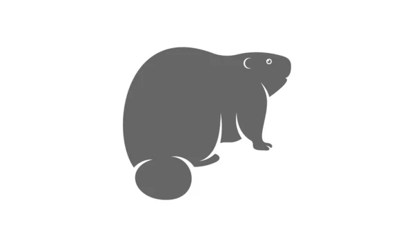 Wektor Logo Bobra Szablon Koncepcyjny Logo Creative Beaver Symbol Ikony — Wektor stockowy