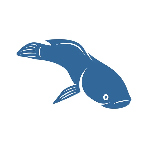 Vektor Loga Fish Cork Šablona Designu Loga Creative Fish Cork — Stockový vektor