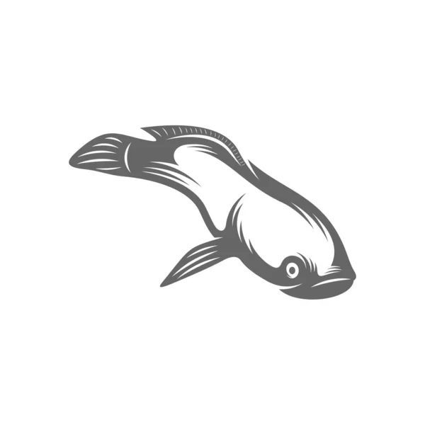 Vecteur Logo Fish Cork Modèle Concepts Conception Logo Creative Fish — Image vectorielle