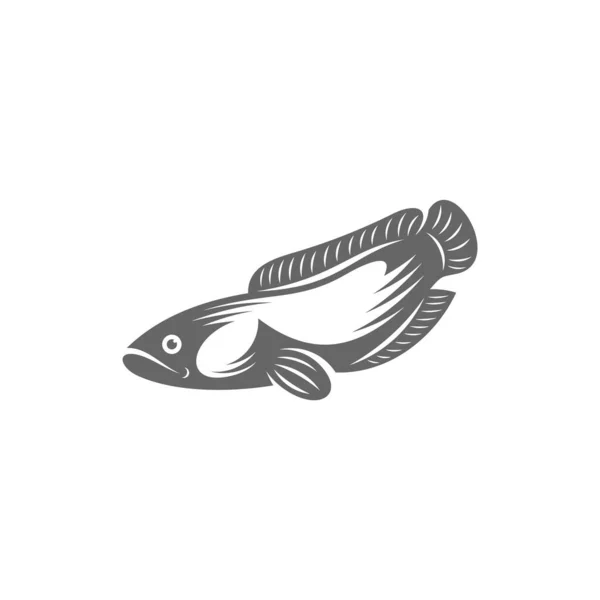 Fisch Kork Logo Vektor Kreative Fisch Kork Logo Design Konzepte — Stockvektor
