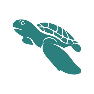 Kaplumbağa tasarımı vektör illüstrasyonu, Yaratıcı Kaplumbağa logosu tasarımı şablon, simge sembolleri