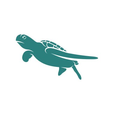 Kaplumbağa tasarımı vektör illüstrasyonu, Yaratıcı Kaplumbağa logosu tasarımı şablon, simge sembolleri