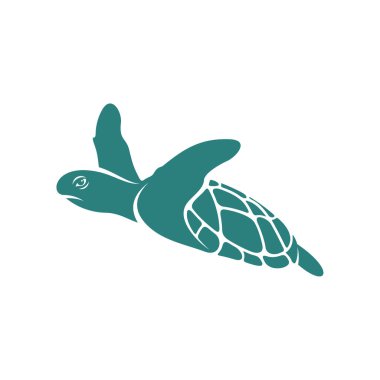 Kaplumbağa tasarımı vektör illüstrasyonu, Yaratıcı Kaplumbağa logosu tasarımı şablon, simge sembolleri