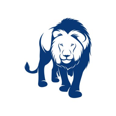 Aslan tasarımı vektör illüstrasyonu, Yaratıcı Aslan logosu tasarımı şablon, simge sembolleri