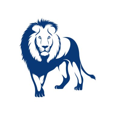 Aslan tasarımı vektör illüstrasyonu, Yaratıcı Aslan logosu tasarımı şablon, simge sembolleri