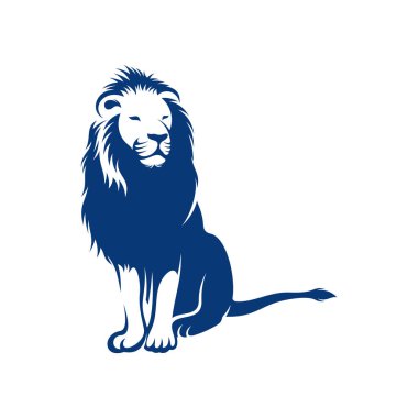 Aslan tasarımı vektör illüstrasyonu, Yaratıcı Aslan logosu tasarımı şablon, simge sembolleri