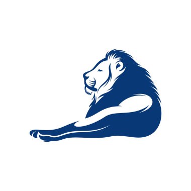 Aslan tasarımı vektör illüstrasyonu, Yaratıcı Aslan logosu tasarımı şablon, simge sembolleri